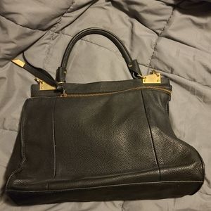 Black Leather Handbag